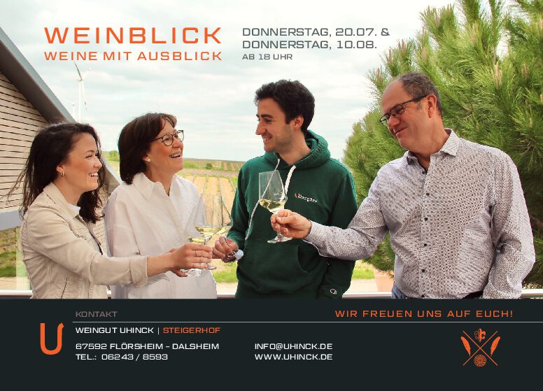 Weinblick – Weine mit Ausblick 2023